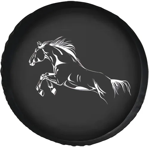 Vista 10 de Funny Donkey - Funda protectora de rueda de repuesto resistente a la intemperie, universal, a prueba de polvo, para remolque, RV, SUV, camión