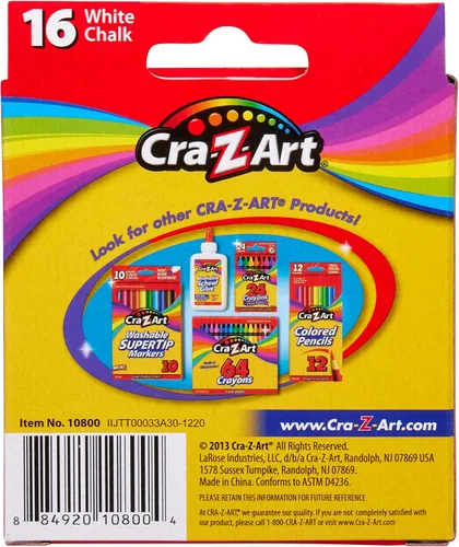 Vista 2 de Cra-Z-art Tiza blanca, 16 unidades (10800-48)