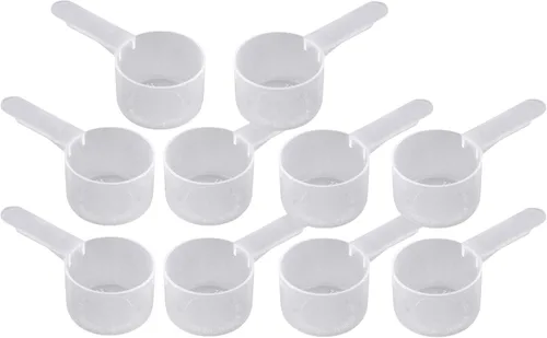 Vista 5 de Cuchara de envasado de medición de plástico de 1.0 fl oz (= 6 cucharaditas/= 29.6 cc/ = 2 cucharadas/1 fl oz), mango mediano - para medir
