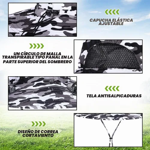 Vista 5 de Shinymoon - 2 sombreros de ventilador solar para hombre, ala ancha