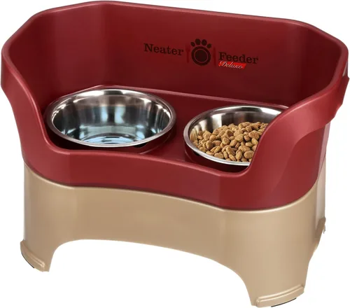 Vista 29 de Neater Pet Brands Neater Feeder Deluxe Cuencos para Perros Elevad os a Prueba de Derrames para Perros Pequeños Menos de 19 lbs, Fabricado en EE.UU.