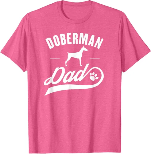 Vista 36 de Doberman Dad - Camiseta para amante del dueño del perro, Negro, S