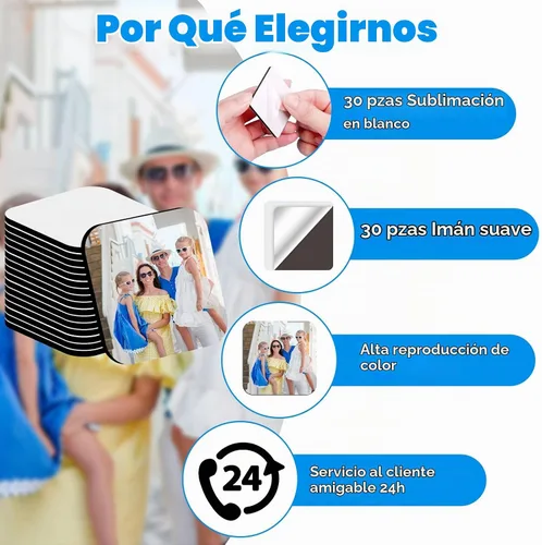 Vista 2 de Imanes de sublimación en blanco para nevera para el hogar, cocina, refrigerador, microondas, horno, decoración de puerta de pared u calendario