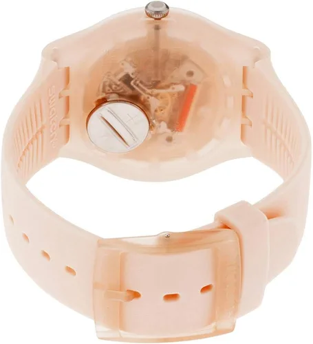 Vista 3 de Swatch suot700Peach Rosa Rebel de plástico melocotón rosa unisex Dial correa de resina