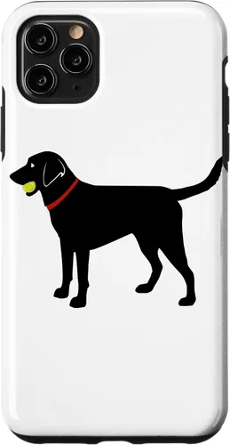 Vista 13 de Labrador Retriever Fetch, Black Lab Play Ball Dog Lover Gift Case for iPhone 17