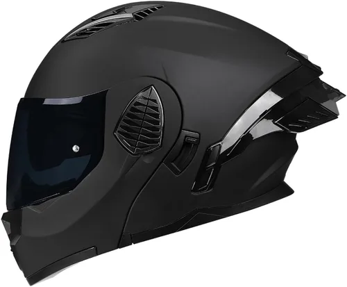 Vista 17 de Casco de Motociclista de Cara Completa con Visera Dual y Abatible para Adultos, Hombres y Mujeres, Integrado para Motocicleta, Calle, Ciclomotor