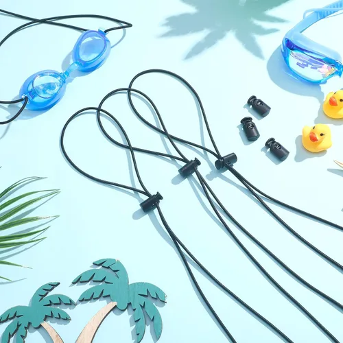 Vista 7 de Frienda 10 juegos de correas elásticas para gafas para nadar, correa de repuesto ajustable para gafas de natación con abrazadera de bloqueo