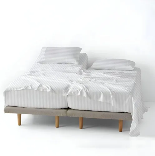 Vista 34 de ARlinen Juego de sábanas divididas tamaño Queen, 5 piezas, 100% algodón egipcio, bolsillo profundo de 16 pulgadas, ropa de cama suave de lujo