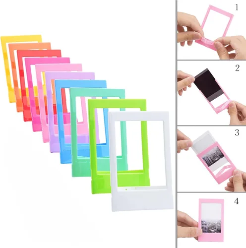 Vista 7 de Sunmns Kit de accesorios compatible con cámara instantánea Instax Mini 12, incluye funda para álbum, calcomanías para marcos de fotos, filtros