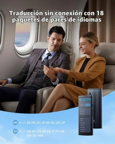 Vista 8 de Dispositivo Traductor de Idiomas Jarvisen, Traductor de Voz Instantáneo Bidireccional para 108 Idiomas, Dispositivo de Traducción en Tiempo Real