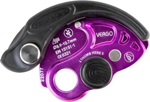 Vista 9 de TRANGO Vergo Belay - Dispositivo de escalada en roca, protección de rapeling, (cuerdas de 0.350-0.421 in)