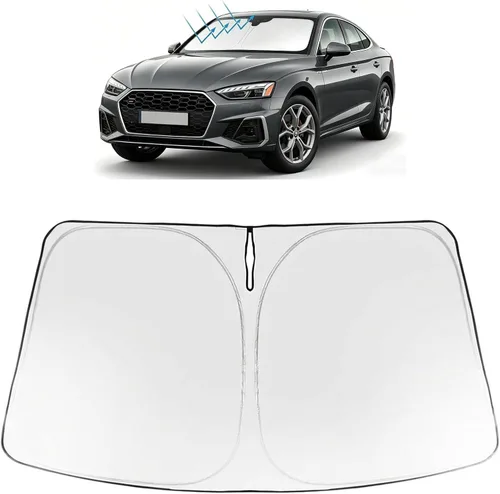 Vista 54 de Proadsy Parasol para parabrisas Rivian R1S 2022-2025 2026 de 4 capas plegable, protector de parasol frontal que bloquea los rayos UV, mantiene