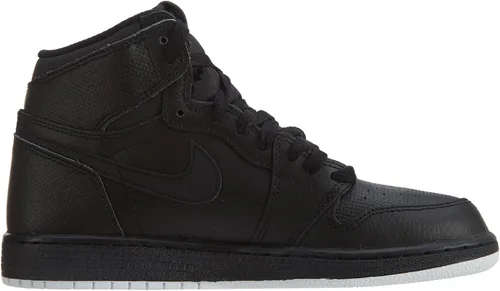 Vista 2 de Air Jordan 1 High OG Big Kid's Shoes "Black White