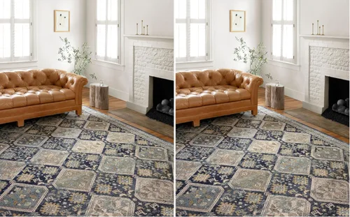 Vista 9 de Loloi Jocelyn Collection JOC-07 - Alfombra de pasillo de 2 pies 3 pulgadas x 7 pies 6 pulgadas, diseño caqui/multicolor, 0.38 pulgadas de grosor