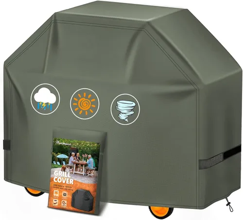 Vista 8 de Cubierta de parrilla de 72 pulgadas – Cubiertas superiores para barbacoa Weber Summit 600 Series – Cubierta grande de barbacoa al aire libre 600D