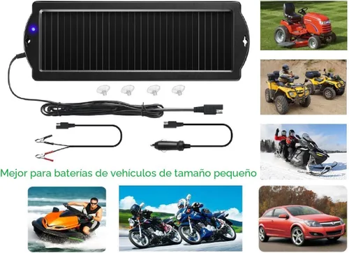Vista 3 de Sunway Solar Cargador de Batería de Goteo y Mantenedor para Automóvil Panel Solar de 12V Cargador de Batería con Enchufe para Encendedor