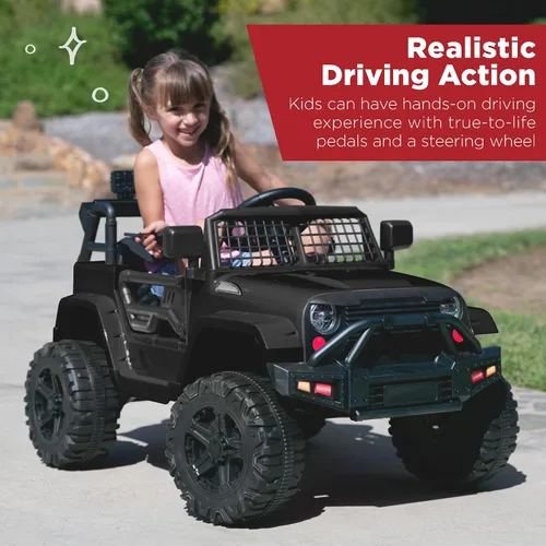 Vista 2 de Best Choice Products - Coche de paseo para niños de 12 V con control remoto Negro