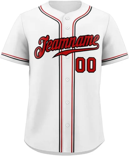 Vista 10 de Camisetas de béisbol personalizadas para hombres, mujeres, niños, camisetas con botones, personalizadas, número de nombre impreso o cosido