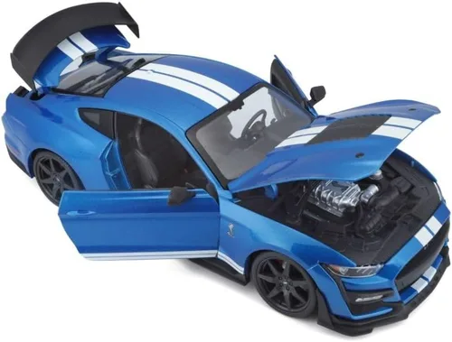Vista 2 de Maisto 1:18 Edición Especial 2020 Mustang Shelby GT500, naranja, azul surtidos