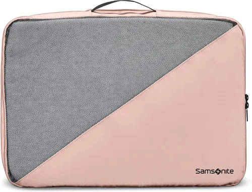Vista 5 de Samsonite Juego de cubos de embalaje de compresión de 3 piezas, rosa polvorienta