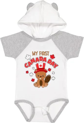 Vista 24 de inktastic My First Canada Day Baby Bodysuit