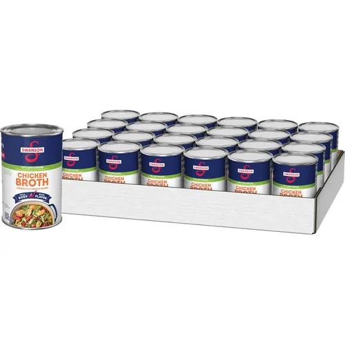 Vista 5 de Swanson Natural Goodness - Caldo de pollo con un 33% menos de sodio, lata de 14.5 onzas