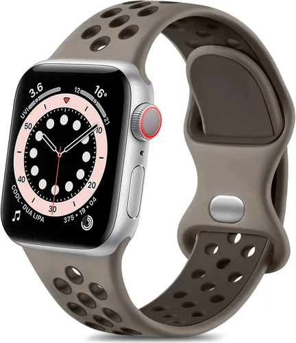 Vista 15 de Lerobo - Bandas deportivas compatibles con Apple Watch Band de 40 mm, 41 mm, 38 mm y 42 mm para Series 11, 10 para mujeres y hombres, suaves bandas