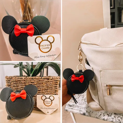Vista 7 de miss fong Funda para chupete con clip, funda para bolsa para chupete, cápsula con cierre para fijar a los cochecitos y bolsas de pañales, capacidad