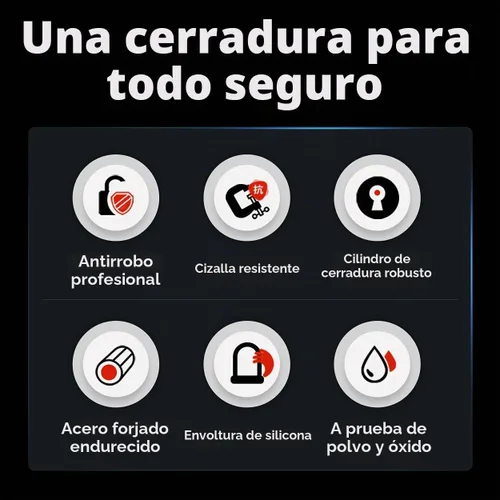 Vista 6 de ROCKBROS Bloqueo U para bicicleta con cable resistente antirrobo para bicicleta, soporte de montaje de cable de 4 pies para bicicletas eBikes