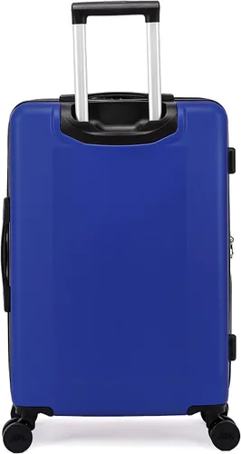 Vista 2 de Vince Camuto - Carrito rígido extensible y ligero con ruedas giratorias dobles, Azul tinta, 28-Inch