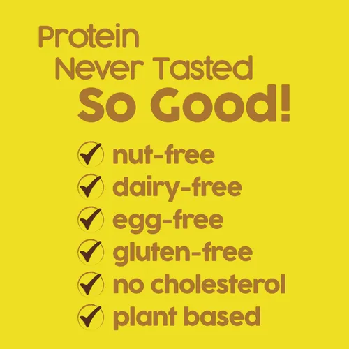 Vista 3 de No Nuts! Barras de proteínas veganas 100 % libres de nueces, libre de lácteos, proteínas + barras energéticas, orgánicas, Kosher, sin huevos, sin
