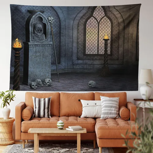 Vista 61 de Lunarable Tapiz de los años 90, historia inspirada en el arte pop, ilustración temática de baile de celebración, decoración de tela para colgar