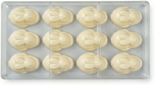Vista 15 de Restaurantware Pastry Tek Molde para Barra de Chocolate de 10.8 x 5.3 Pulgadas 1 Molde de Chocolate Apto para Lavavajillas - 4 Cavidades Molde