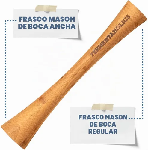 Vista 6 de Kit de fermentación de tarros Mason Kit de decapado de fermentación de frasco de boca ancha Incluye 4 tapas de fermentación, 4 pesos de vidrio