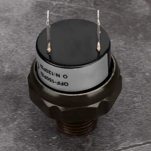 Vista 6 de Interruptor de presión 120 150 PSI Interruptor de control de presión automático NPT /4 Rosca de acero inoxidable Vivienda pieza de repuesto