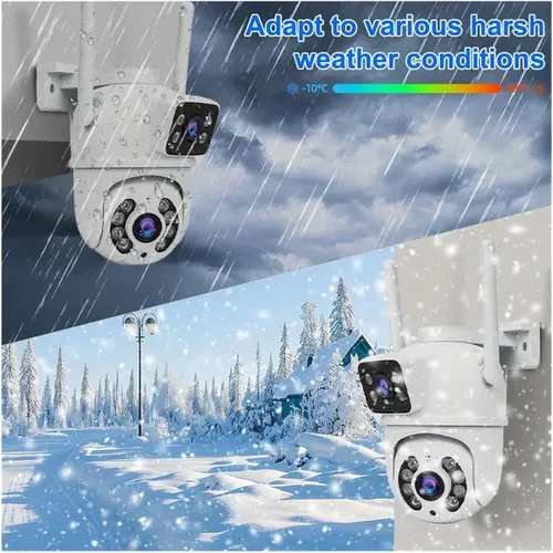 Vista 3 de Cámara de seguridad PTZ WiFi de doble lente de 8MP UK