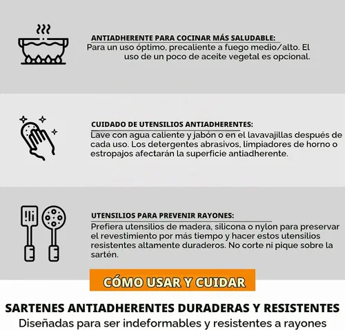 Vista 8 de BRA COOKWARE Efficient Pro - Juego de sartenes antiadherentes de 2 piezas