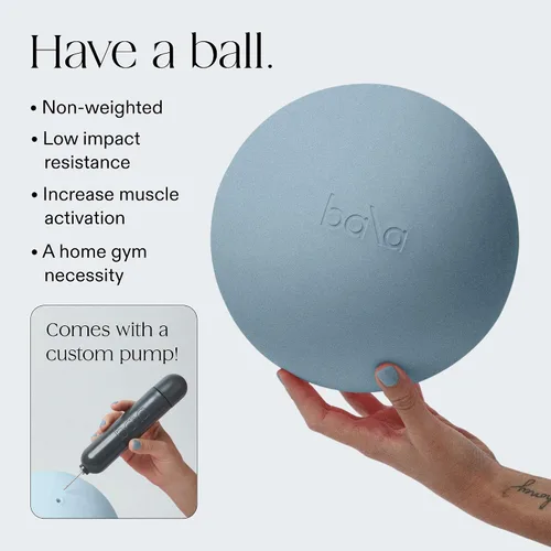 Vista 6 de Bala Juego de 3 piezas de brazaletes de entrenamiento – Pulseras de 2 libras para muñeca y tobillo, pelota de ejercicio de pilates y bandas