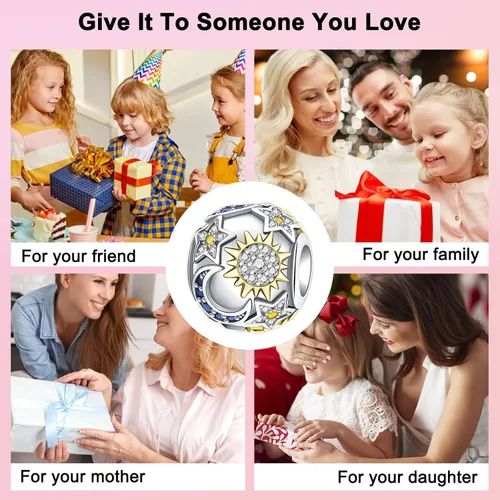Vista 28 de Abalorios de plata de ley 925 con letras de la A ~ Z, para pulseras, collares, Día de San Valentín, Día de la Madre, joyería regalos para mujeres