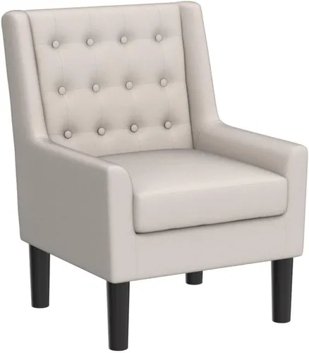 Vista 4 de Rosevera Maci - Sillas decorativas, sillón moderno de mediados de siglo para sala de estar, asiento cómodo para dormitorio, apartamento, fácil Beige