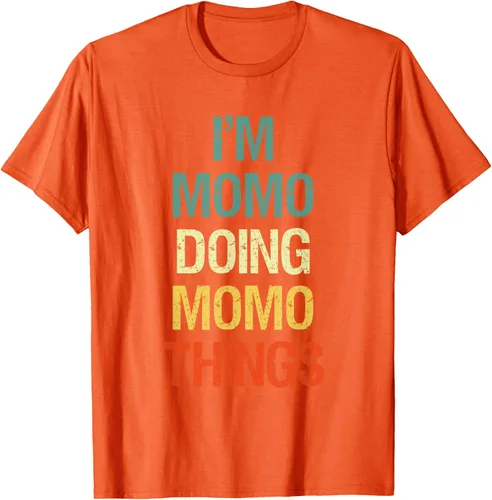 Vista 72 de I'M Momo Doing Momo Things - Camiseta de regalo con nombre personalizado, Negro, S