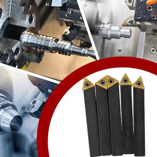 Vista 6 de findmall 5 unids 1/2 pulgada torno de carburo indexable Torno de torneado de herramientas de torno de metal herramientas inserta bits con insertos