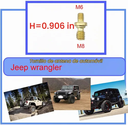 Vista 3 de Miytsya 7 adaptadores de antena compatibles con Toyota, Jeep, Wrangler, Denali, Tantu, Douqi, Ford, GMC Pickups