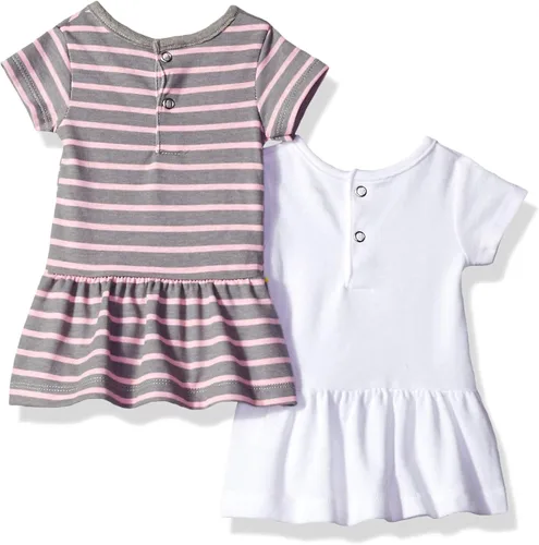 Vista 2 de Hanes Baby-Boys Flexy 2 Pack Short Sleeve Knit Tunics
