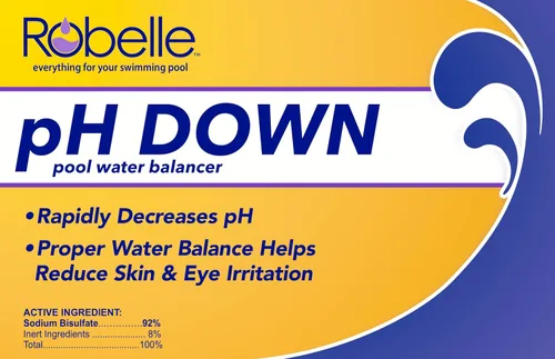 Vista 3 de Robelle - Plumón de pH prémium de 6 libras para piscinas Bisulfato de sodio concentrado, reduce el pH, disminuye el pH, fácil de usar, funciona