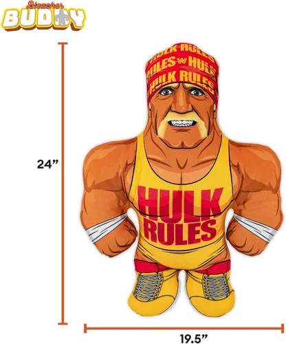 Vista 3 de Bleacher Creatures WWE Hulk Hogan 24" Bleacher Buddy - Muñeco de Peluche Suave
