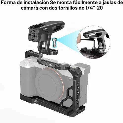 Vista 2 de SMALLRIG Mini mango superior para cámaras de vlogging ligeras con tornillos de 1/4 "-20 - HTS2756