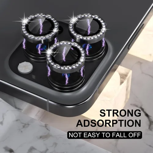 Vista 290 de Choiche Compatible para iPhone 16 Pro/iPhone 16 Pro Max Protector de Lente de Cámara, Vidrio Templado 9H Protector de Pantalla de Cubierta de Cámara