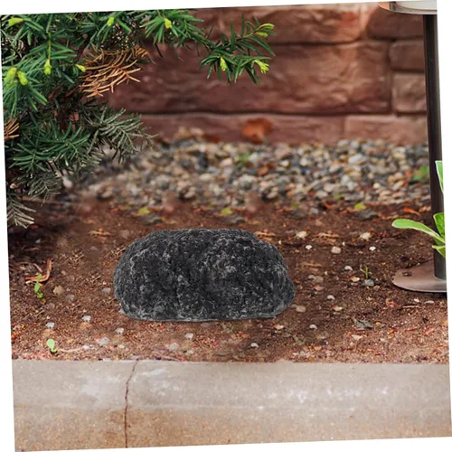 Vista 5 de Abaodam Fake Rock Key Hider Decorative Stone Key Holder for Outdoor Use Garden Storage Box with Natural Appearance for Home and Garden