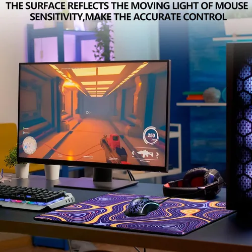 Vista 8 de X-Raypad Aqua Control Plus ROB - Alfombrilla de mouse para juegos de ultra alta precisión con velocidad perfecta y capacidad de control